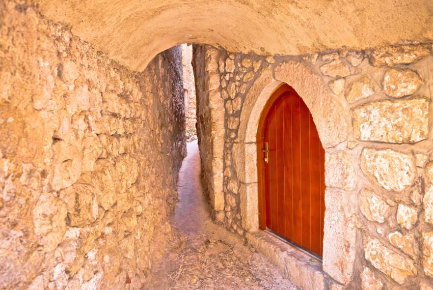 Meet Klančić - the narrowest street in the world situated in Vrbnik on the island of Krk