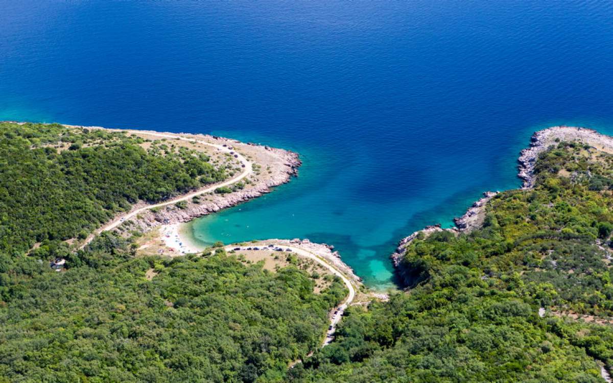 Strand Javna neben Vrbnik & Risika