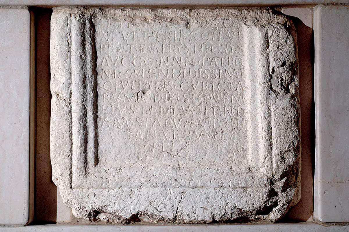 Historical stone tablet