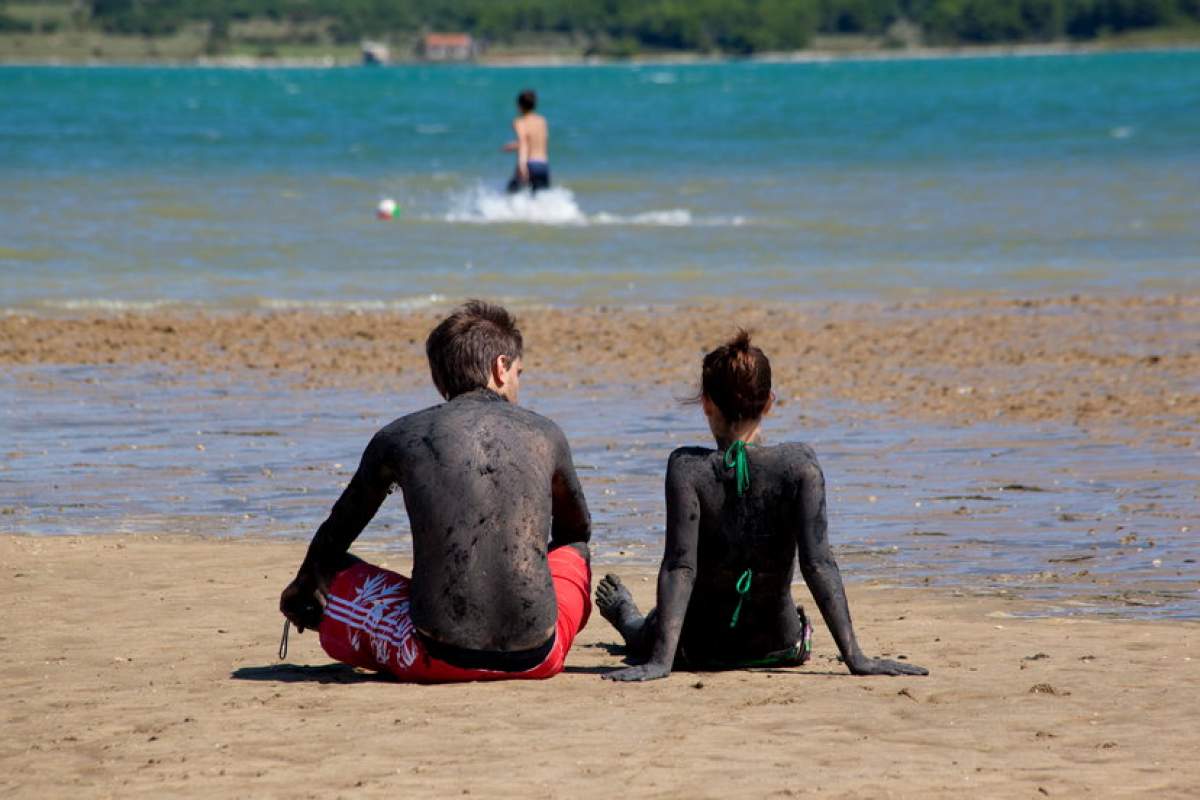 Spiaggia di fango curativo a Soline