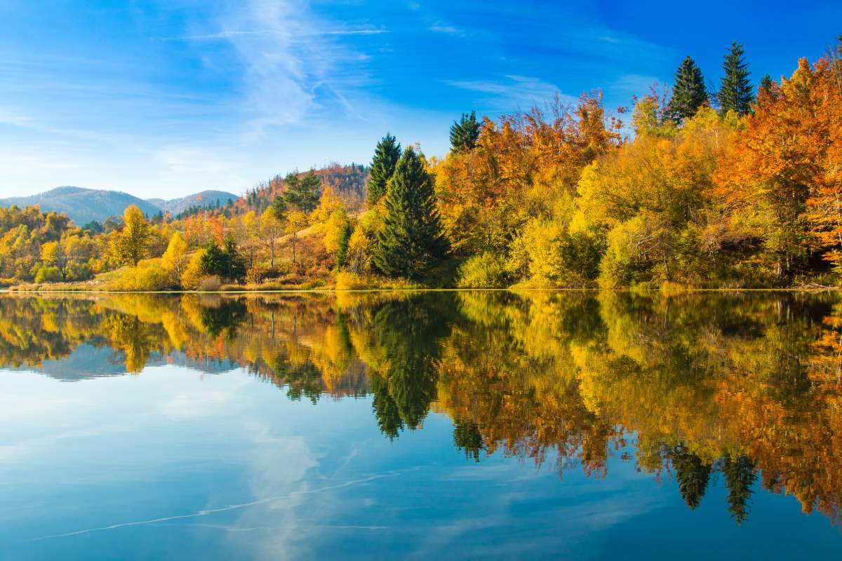 Lake Bajer in Gorski kotar