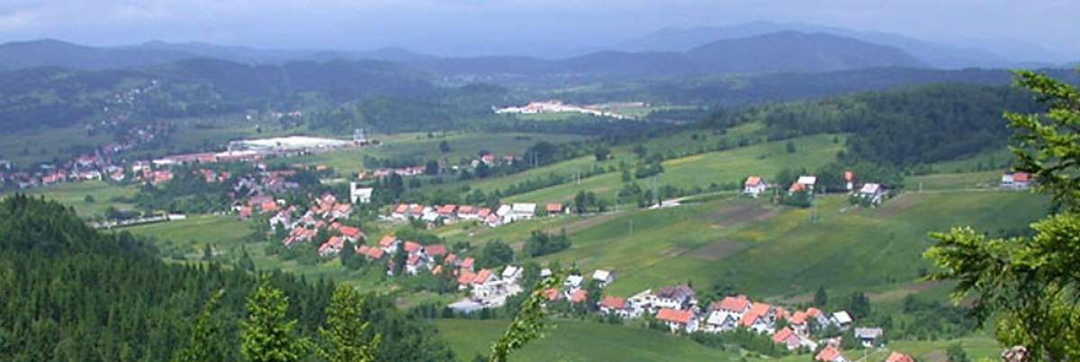 Paese Ravna Gora in Gorski kotar