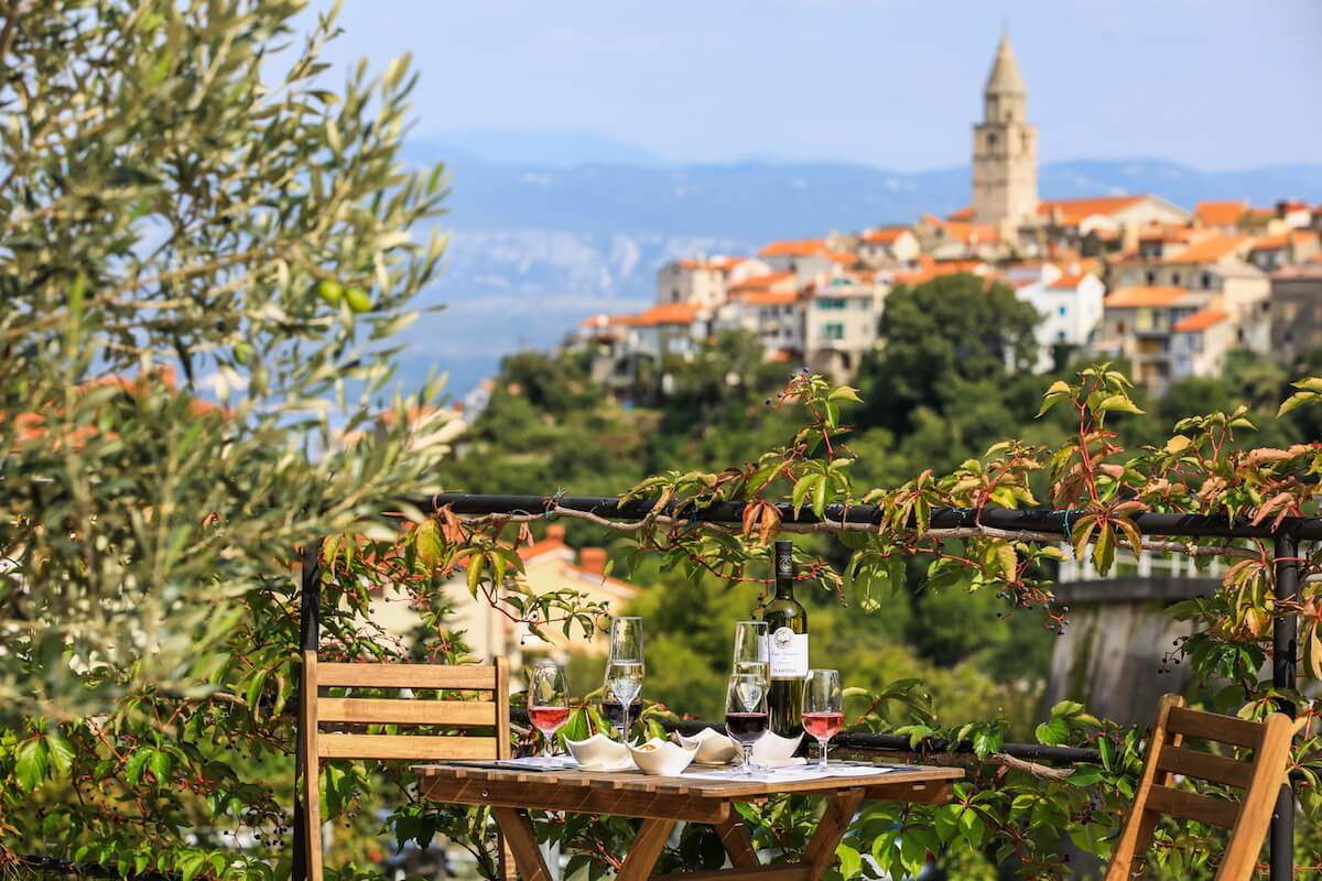 Vino e cibo isola di krk