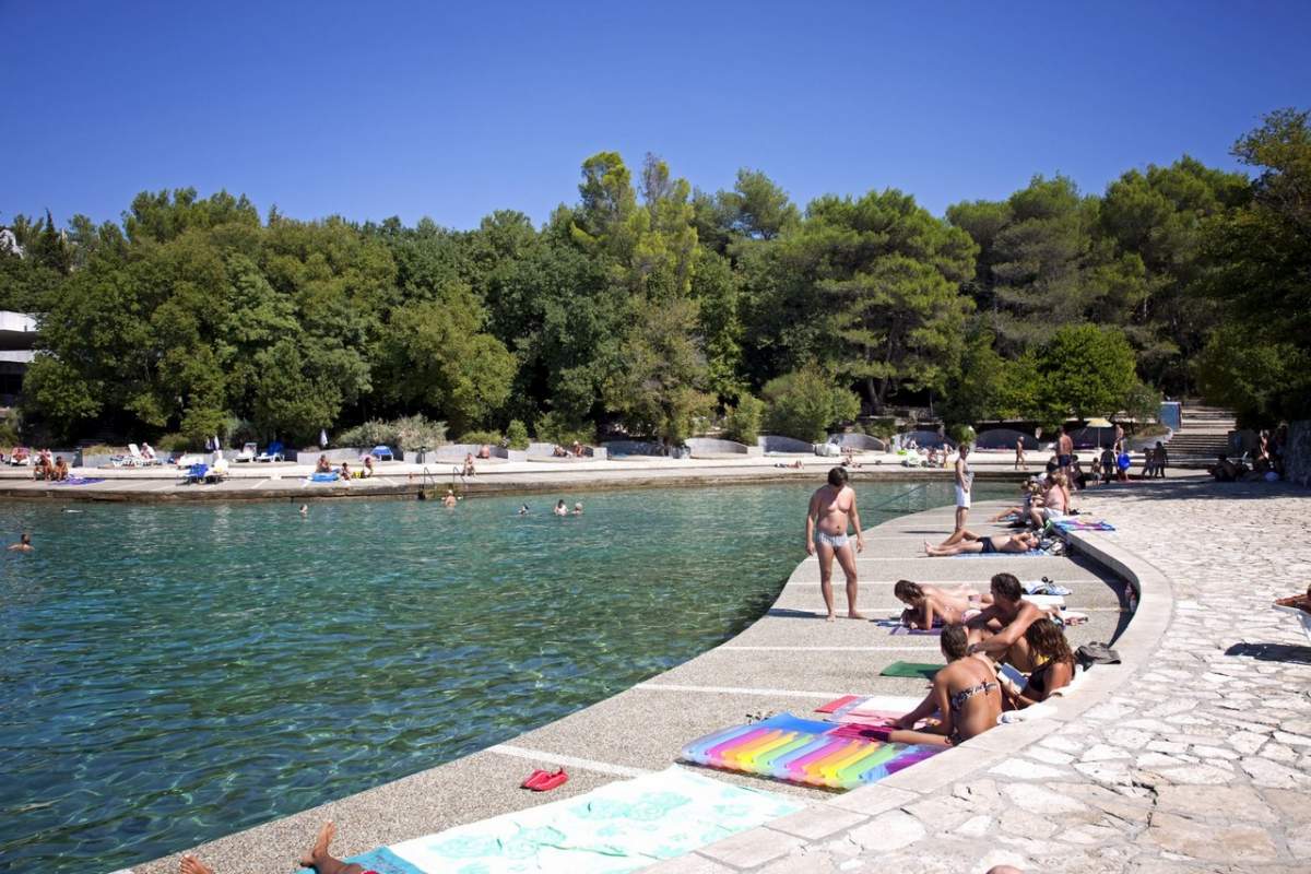 Haludovo beach in Malinska