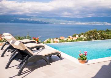 Saša - con piscina e vista panoramica sul mare