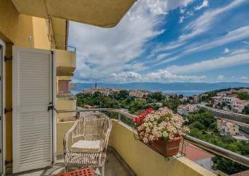 Val - panoramic view of the sea & Vrbnik