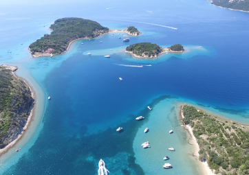 Rab, Grgur & Krk - Island hopping with swimming by power catamaran