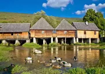 Majer's water mill  - source of Gacka River