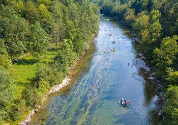 Canoe safari on the river Kupa